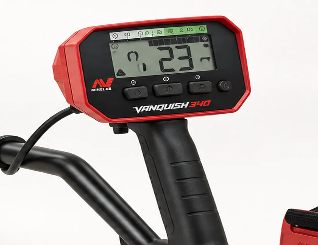 Bedieneinheit und Display des Minelab VANQUISH 340